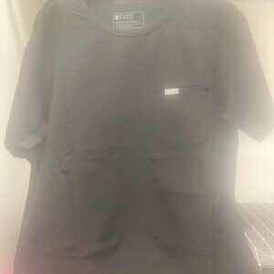 BRAND NEW Figs Canela Crewneck Scrub Top (Black, L)